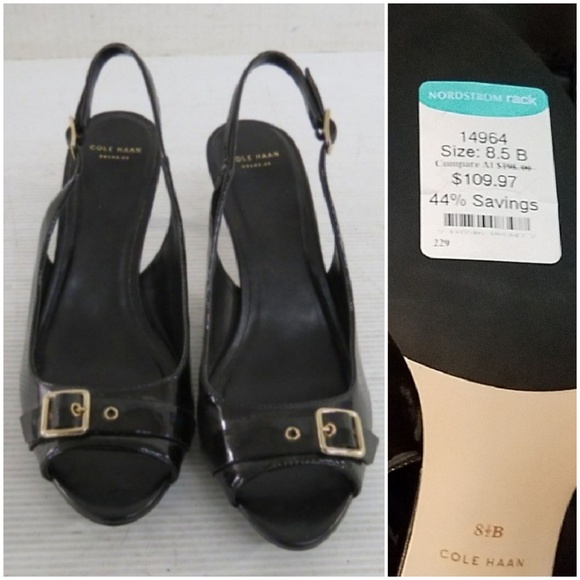 Cole Haan Shoes - NWT Cole Haan black patent leather pumps size 8.5B